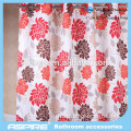 Wholesale small order polyester shower curtain with magic hook